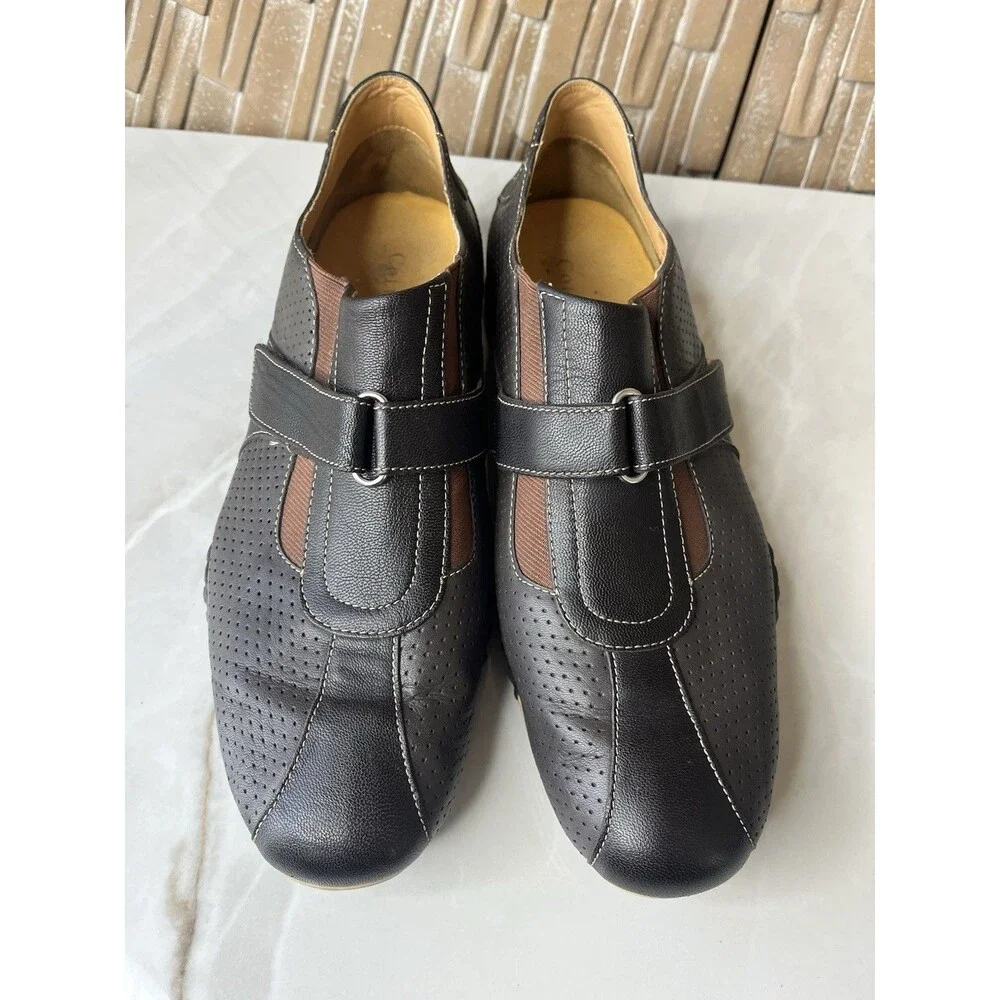 COLE HAAN N!ke Air C06080 Brown Leather Casual Shoes Mens Size US 9.5 M Sneakers